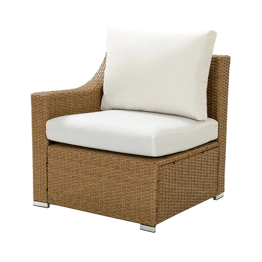 Prgos 12-piece Polyethylene Wicke rOutdoor Storage Seating Set with Cushions