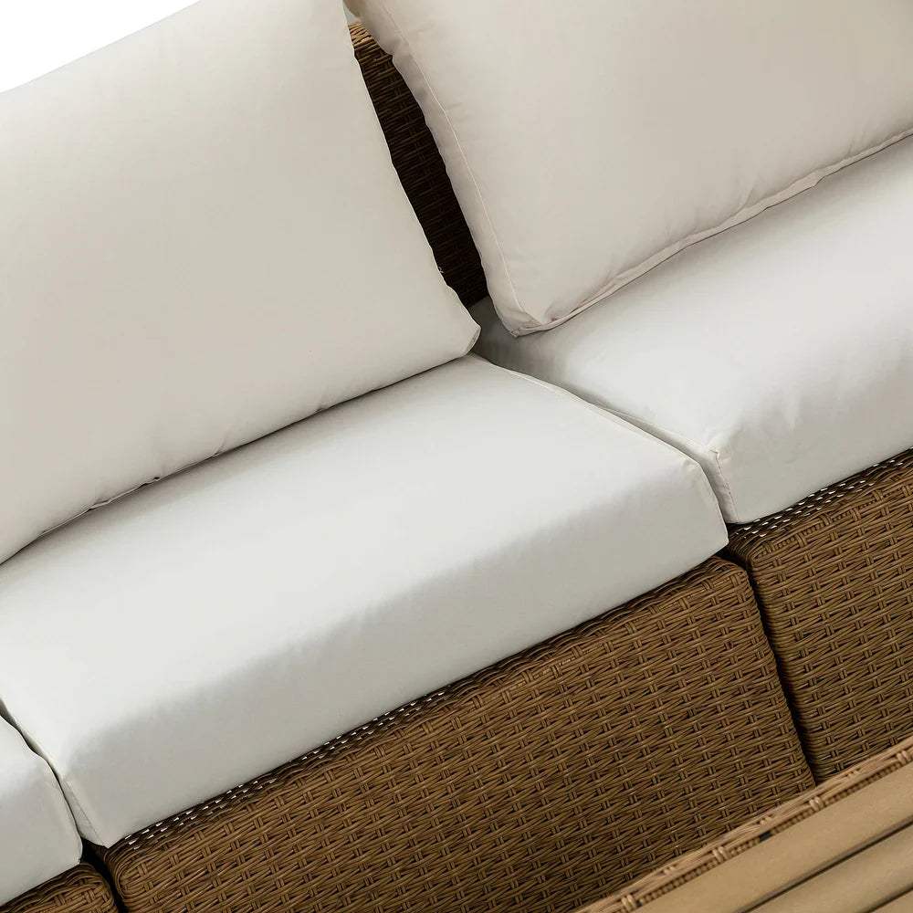 Prgos 12-piece Polyethylene Wicke rOutdoor Storage Seating Set with Cushions