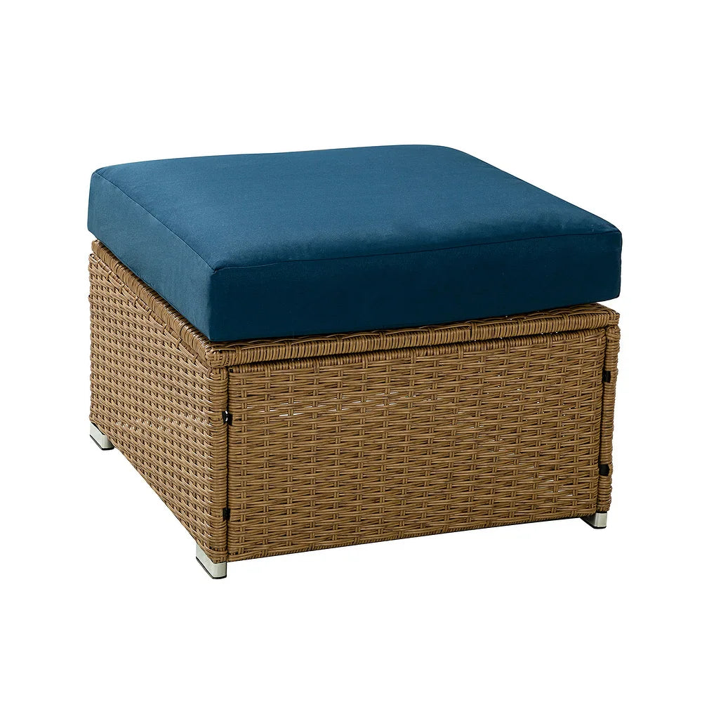 Prgos 12-piece Polyethylene Wicke rOutdoor Storage Seating Set with Cushions