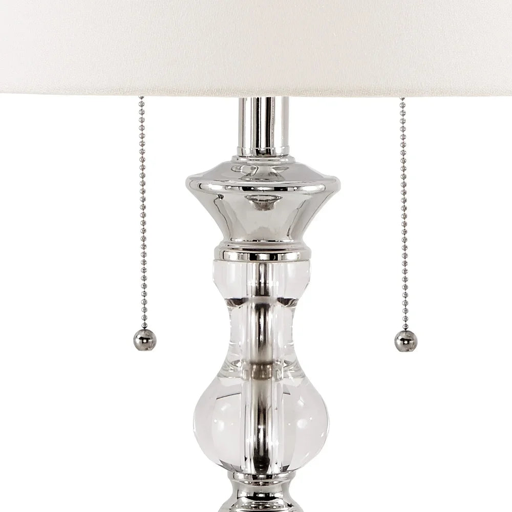 Quinn Crystal Mercury Base 2-light Accent Table Lamp by iNSPIRE Q Bold