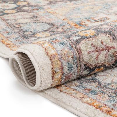 Roswell Bohemian Eclectic Aztec Beige Rug