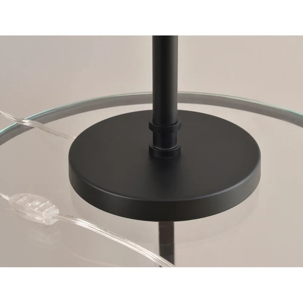 Rafi Bronzed Graphite Table Lamp