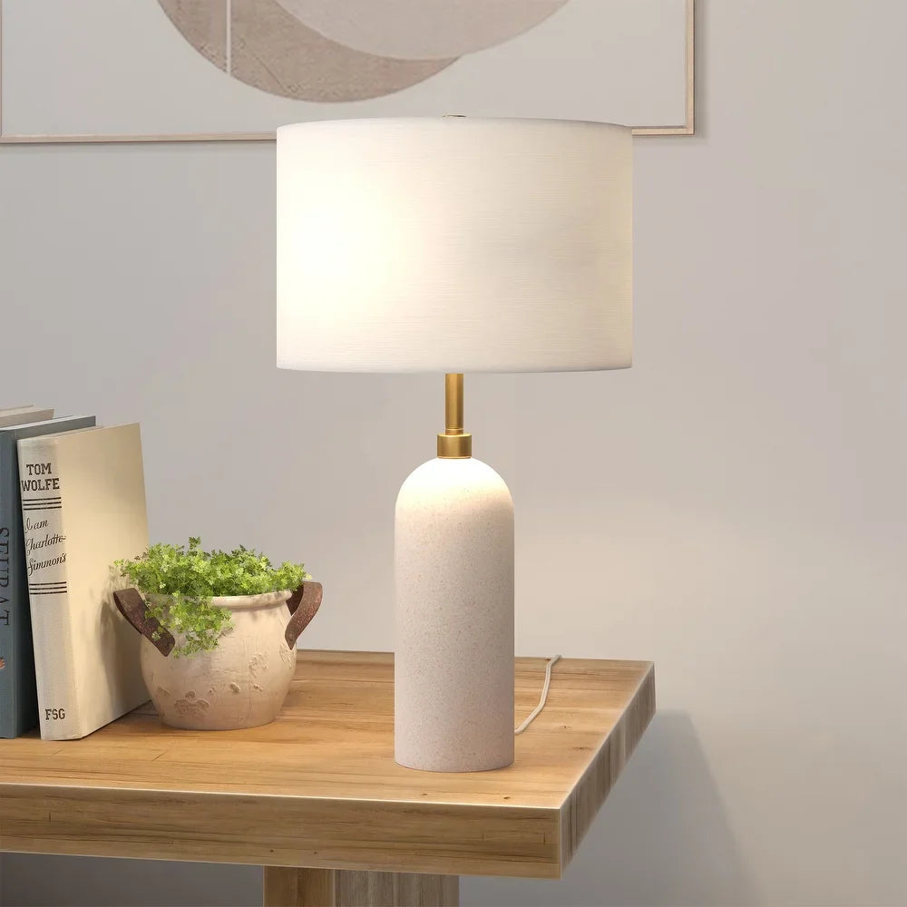 Ramona 22" Tall Ceramic Table Lamp with Fabric Shade