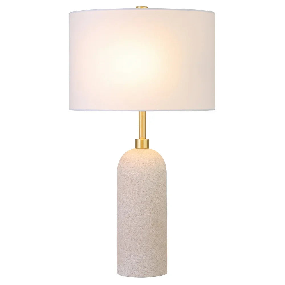 Ramona 22" Tall Ceramic Table Lamp with Fabric Shade