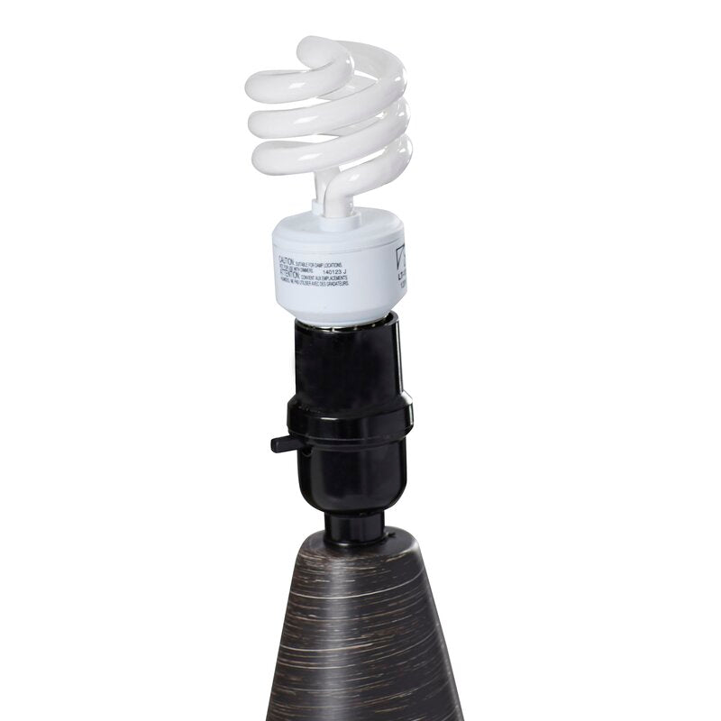 Ceramic Dark Bronze 17.5" Table Lamp Set (Set of 2)