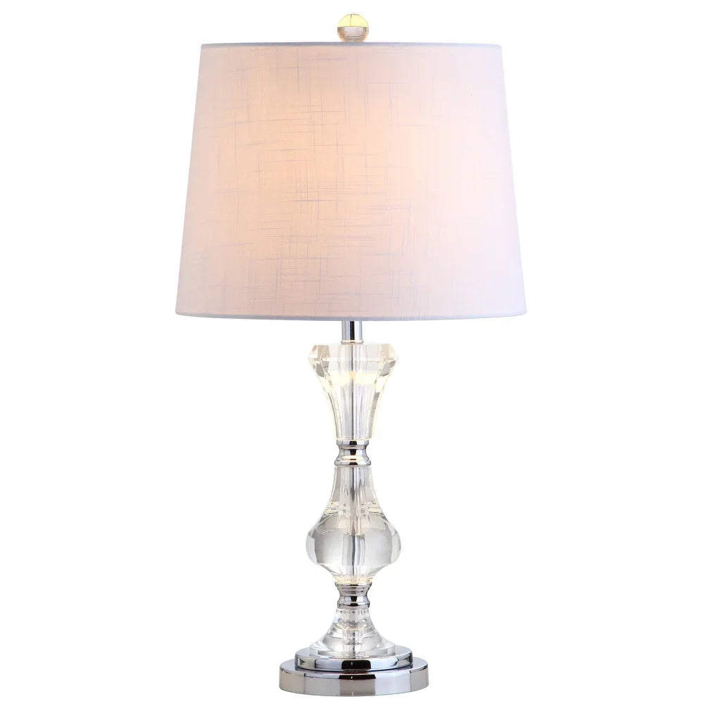 Reid 25" Crystal LED Table Lamp, Clear by JONATHAN Y