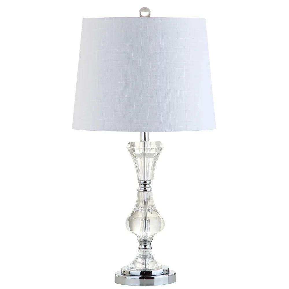 Reid 25" Crystal LED Table Lamp, Clear by JONATHAN Y