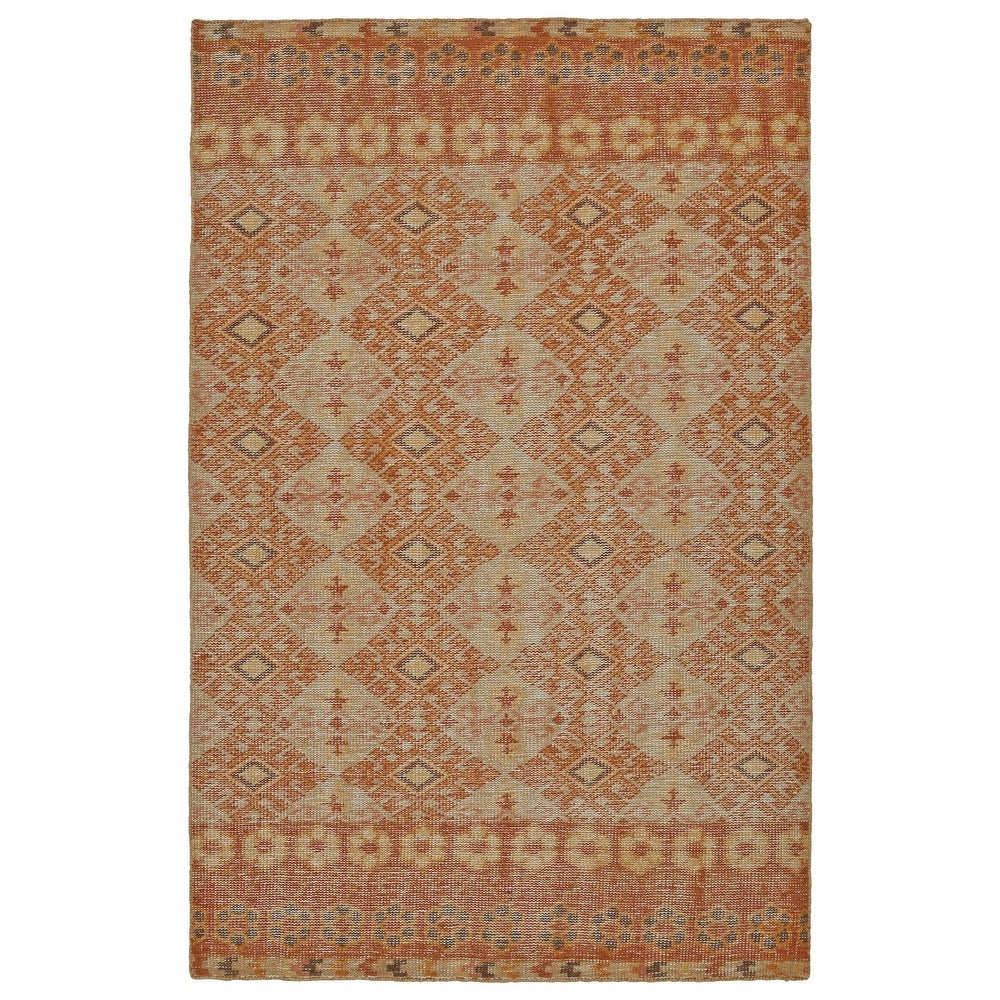 Relic Collection Orange Soft Area Rug