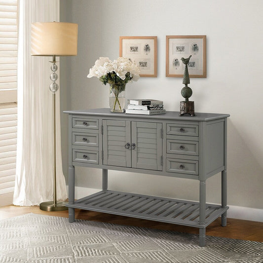 Remulus 45"in.Console Table with Drawers and Shelves