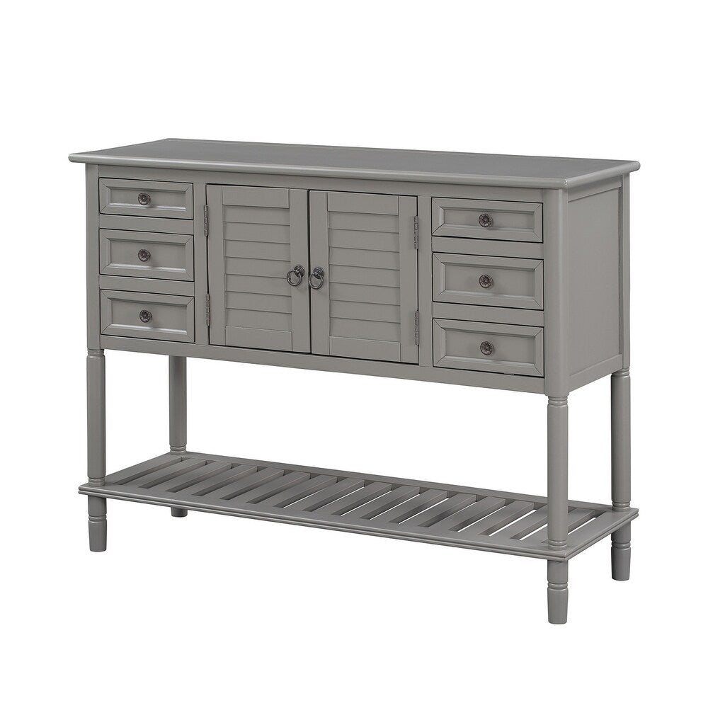 Remulus 45"in.Console Table with Drawers and Shelves