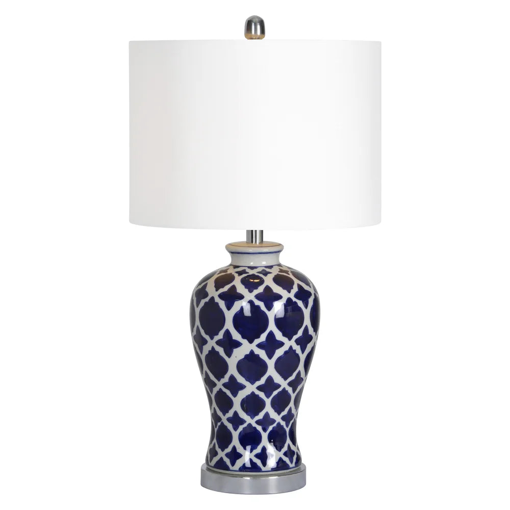 Ren Wil Indigo Single-light Porcelain Table Lamp