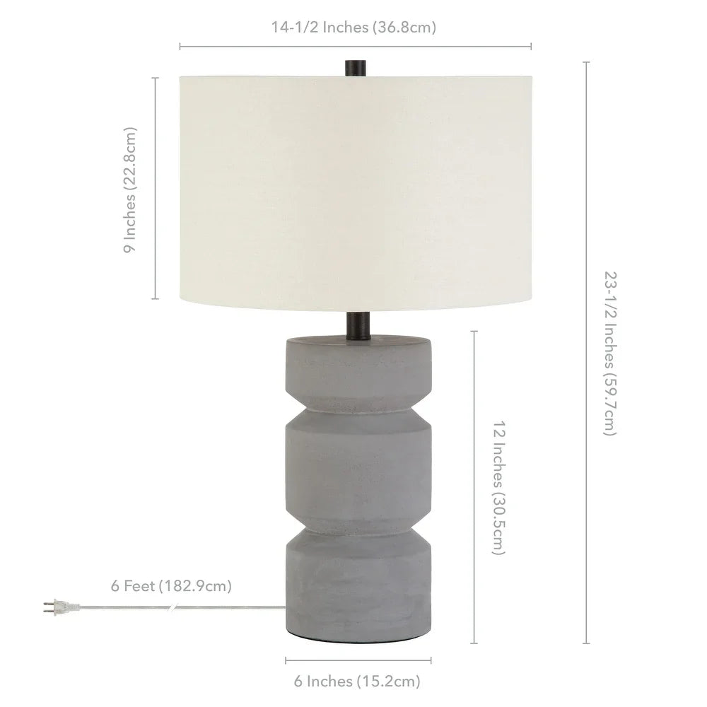 Reyna Industrial Glam Table Lamp (Optional Finishes)