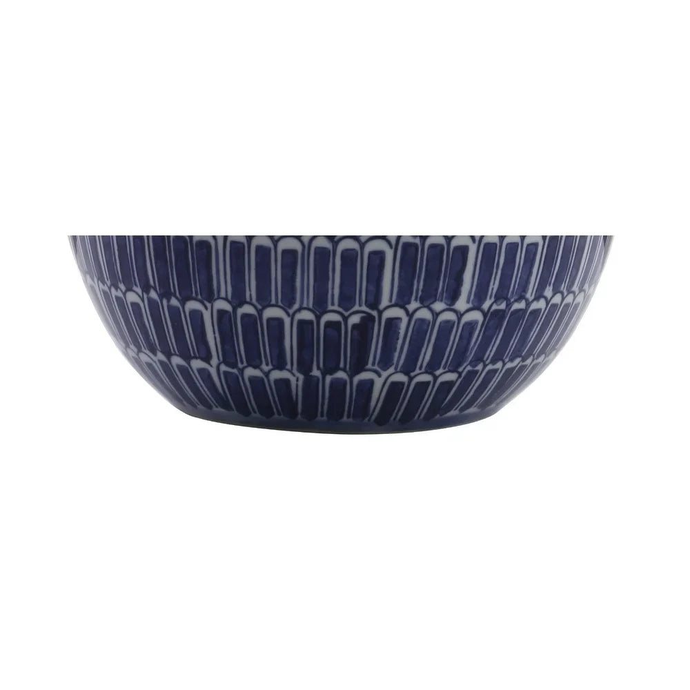 Ronald 21" Ceramic LED Table Lamp, Navy