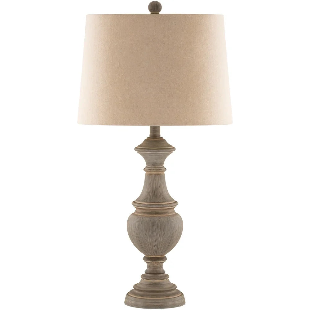 Ronan Classic Grey 28-inch Table Lamp - 28"H x 14"W x 14"D