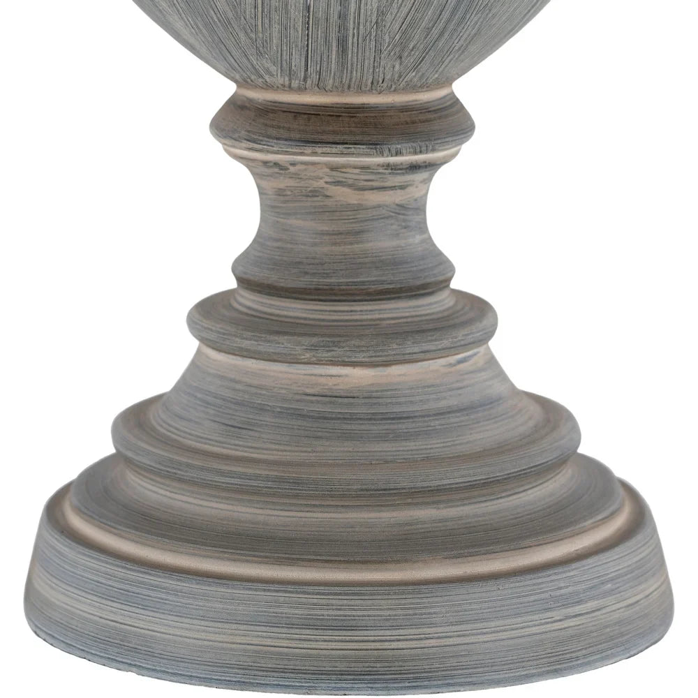 Ronan Classic Grey 28-inch Table Lamp - 28"H x 14"W x 14"D