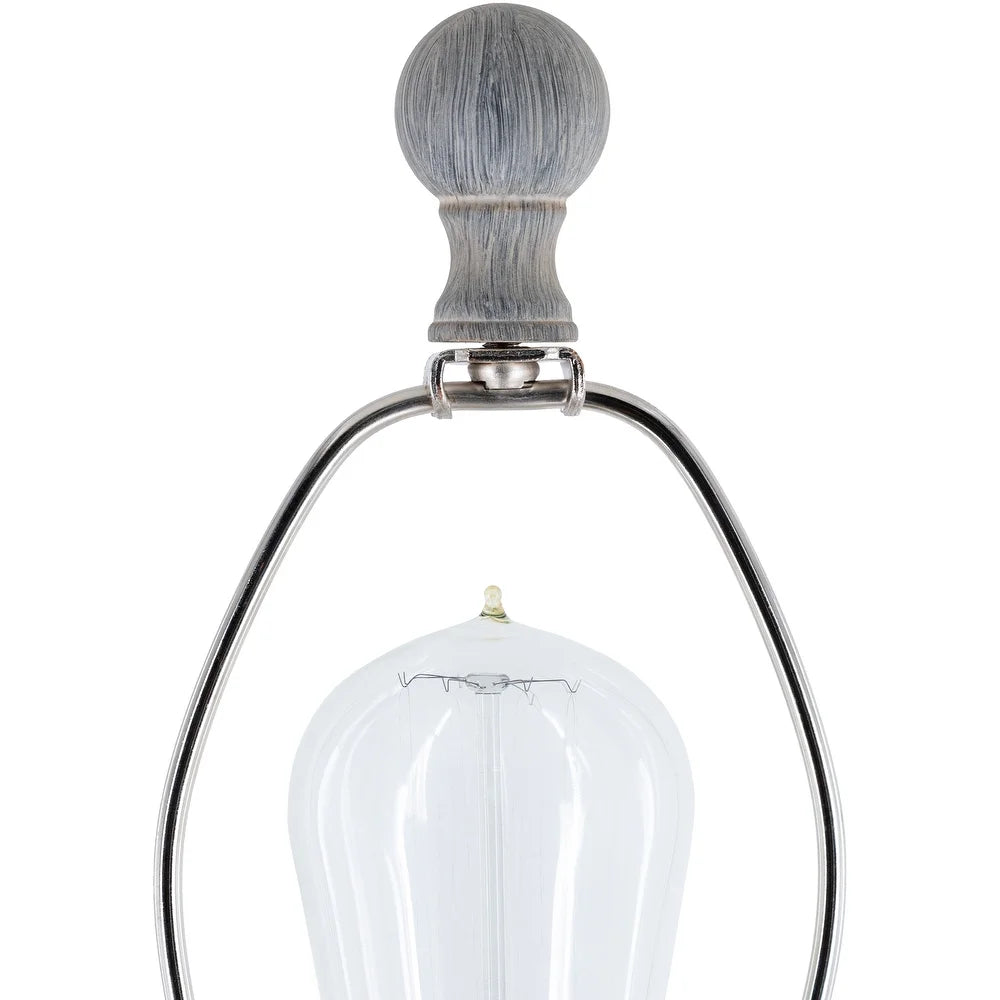 Ronan Classic Grey 28-inch Table Lamp - 28"H x 14"W x 14"D