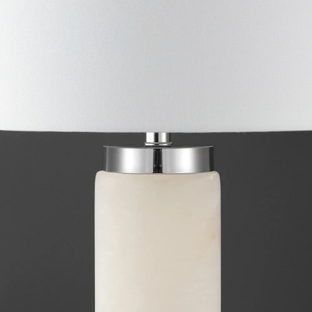 Couture Sydni Alabaster Pillar Table Lamp - 15 IN W x 15 IN D x 30 IN H