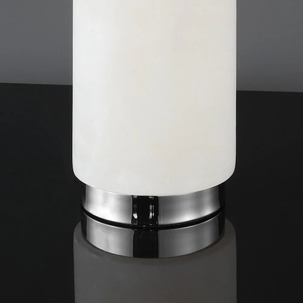Couture Sydni Alabaster Pillar Table Lamp - 15 IN W x 15 IN D x 30 IN H
