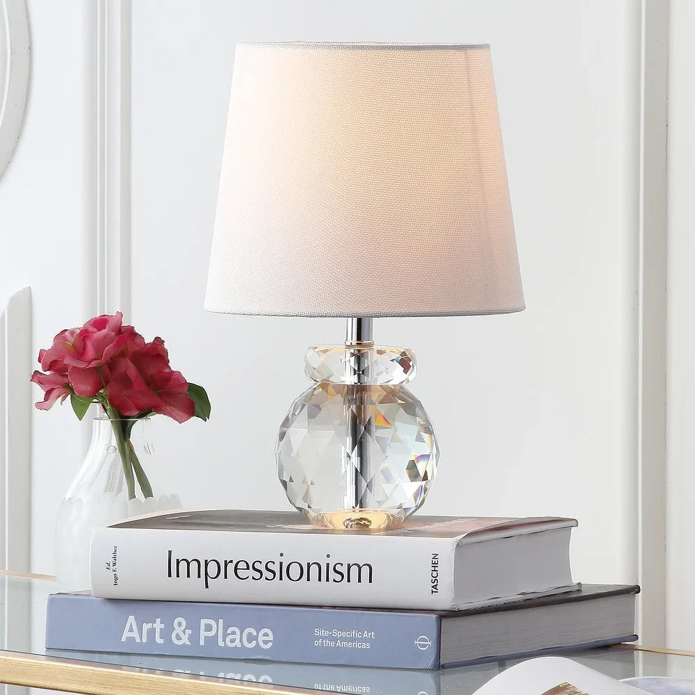 Lighting 13-inch Eunice Crystal Table Lamp - 9"x9"x13"