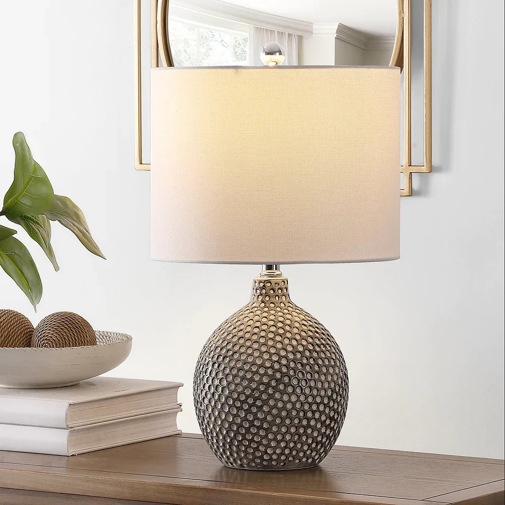 Lighting 19-inch Breeda Ceramic Table Lamp - 12" x 12" x 19"