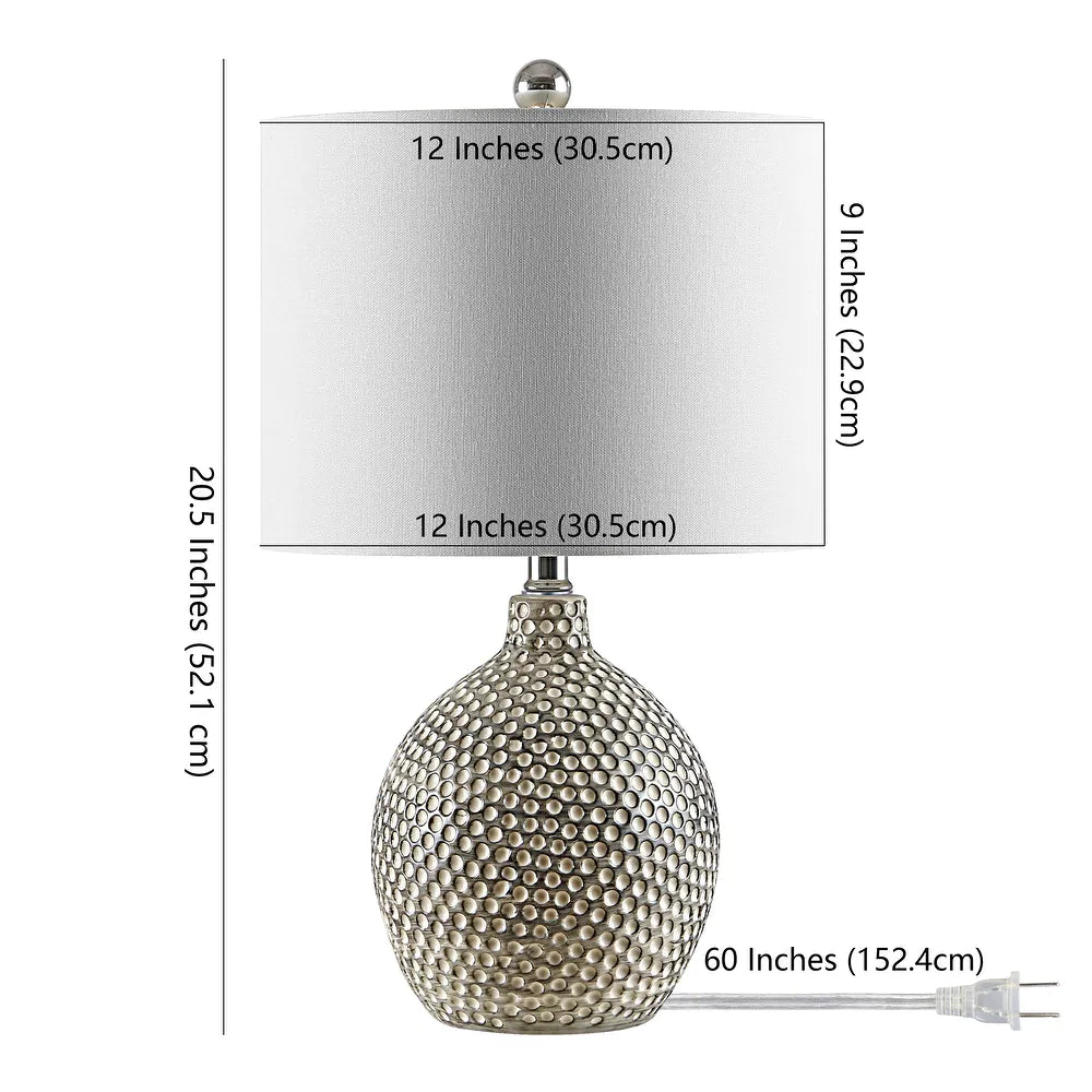 Lighting 19-inch Breeda Ceramic Table Lamp - 12" x 12" x 19"