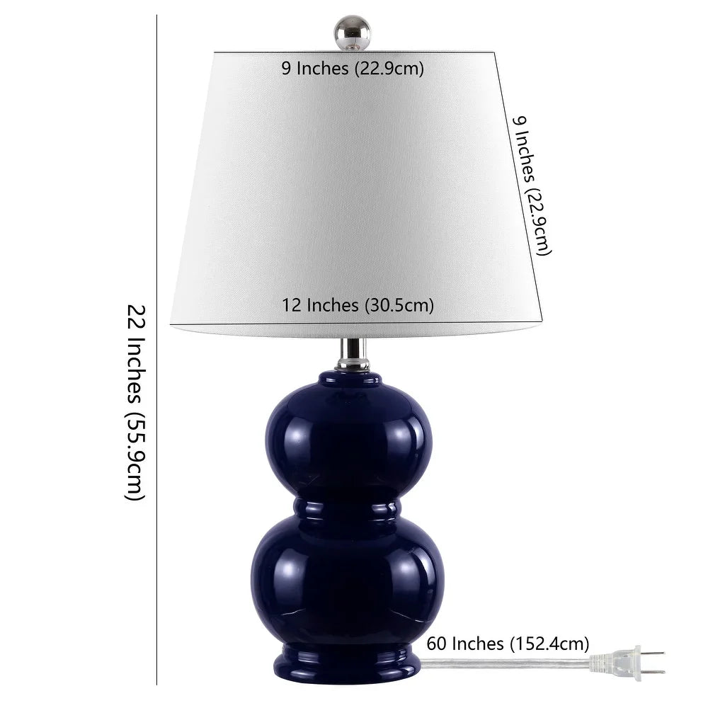 Lighting 22-inch Everlee Ceramic Table Lamp - 12" x 12" x 22"