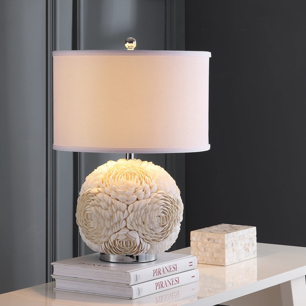 23-inch Pauley White Table Lamp - 16"x16"x23"