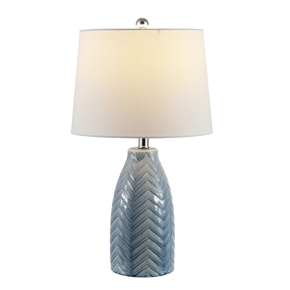 Lighting 24.5-inch Naji Glass Table Lamp - 14" x 14" x 24.5"