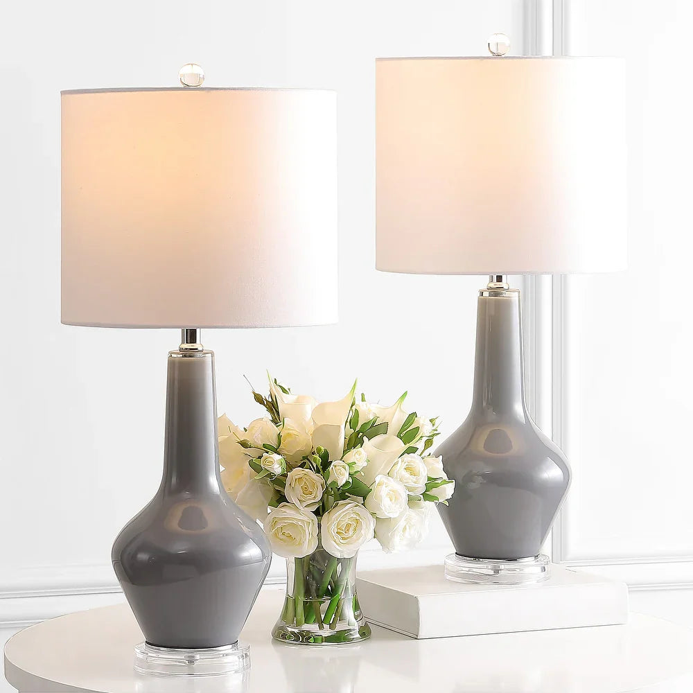 Lighting 24" Velor Table Lamp - 11"x11"x24"