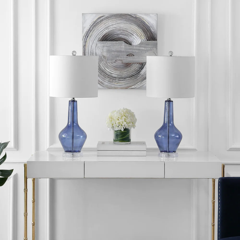 Lighting 24" Velor Table Lamp - 11"x11"x24"