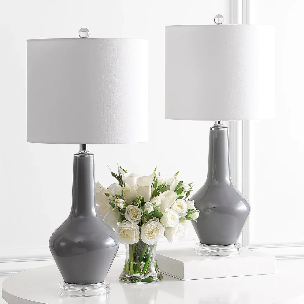 Lighting 24" Velor Table Lamp - 11"x11"x24"