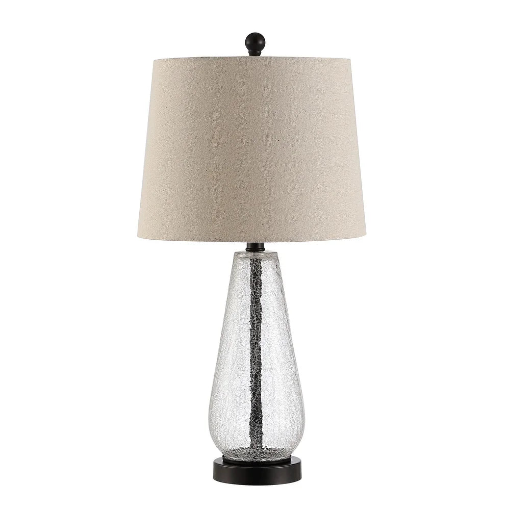 Lighting 25.5-inch Naila Glass Table Lamp - 13" x 13" x 25.5"