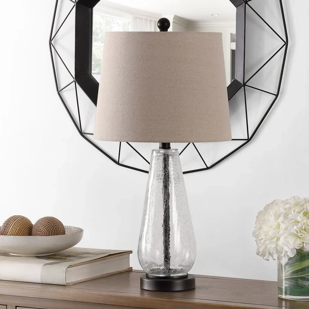 Lighting 25.5-inch Naila Glass Table Lamp - 13" x 13" x 25.5"