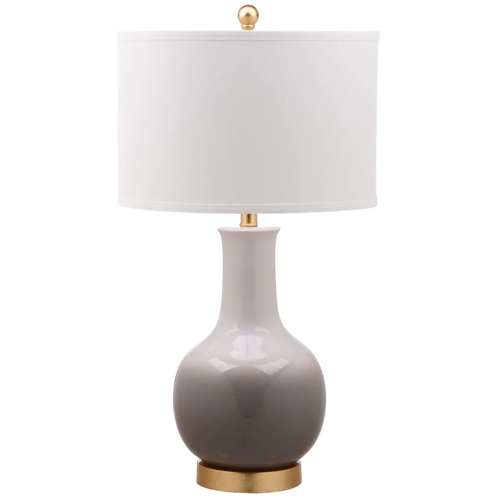 Lighting Alfio Grey/ White 28-inch LED Table Lamp - 15"x15"x28"