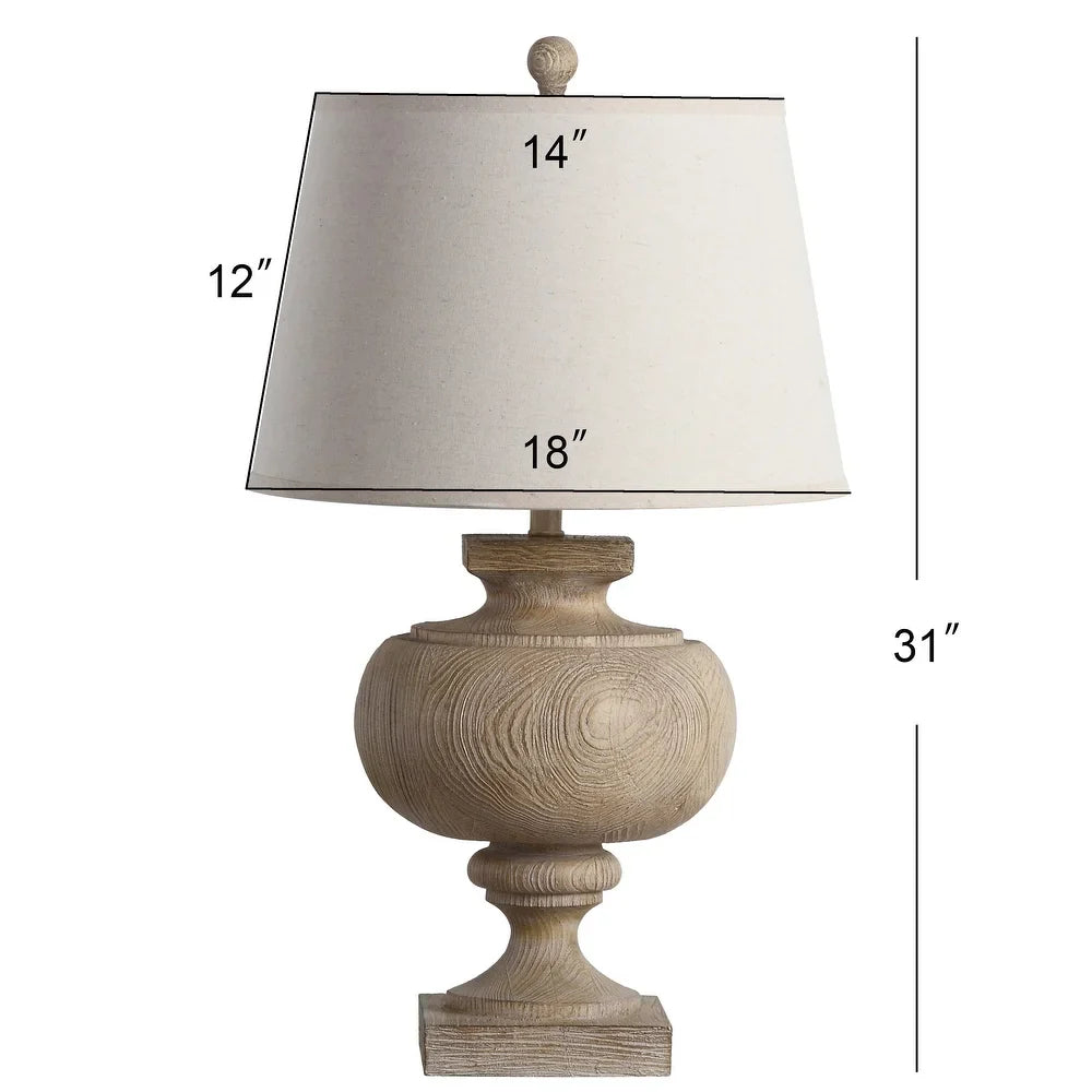 Lighting 31-inch Prescott Wood LED Table Lamp - 18"x18"x31"