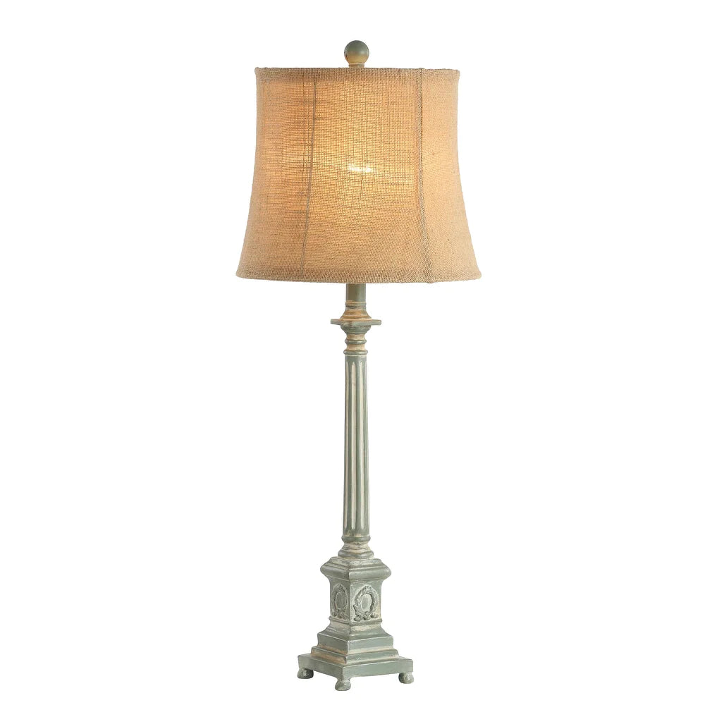 Lighting 32-inch Collin Antiqued Traditional LED Table Lamp - 12"x12"x31.5"