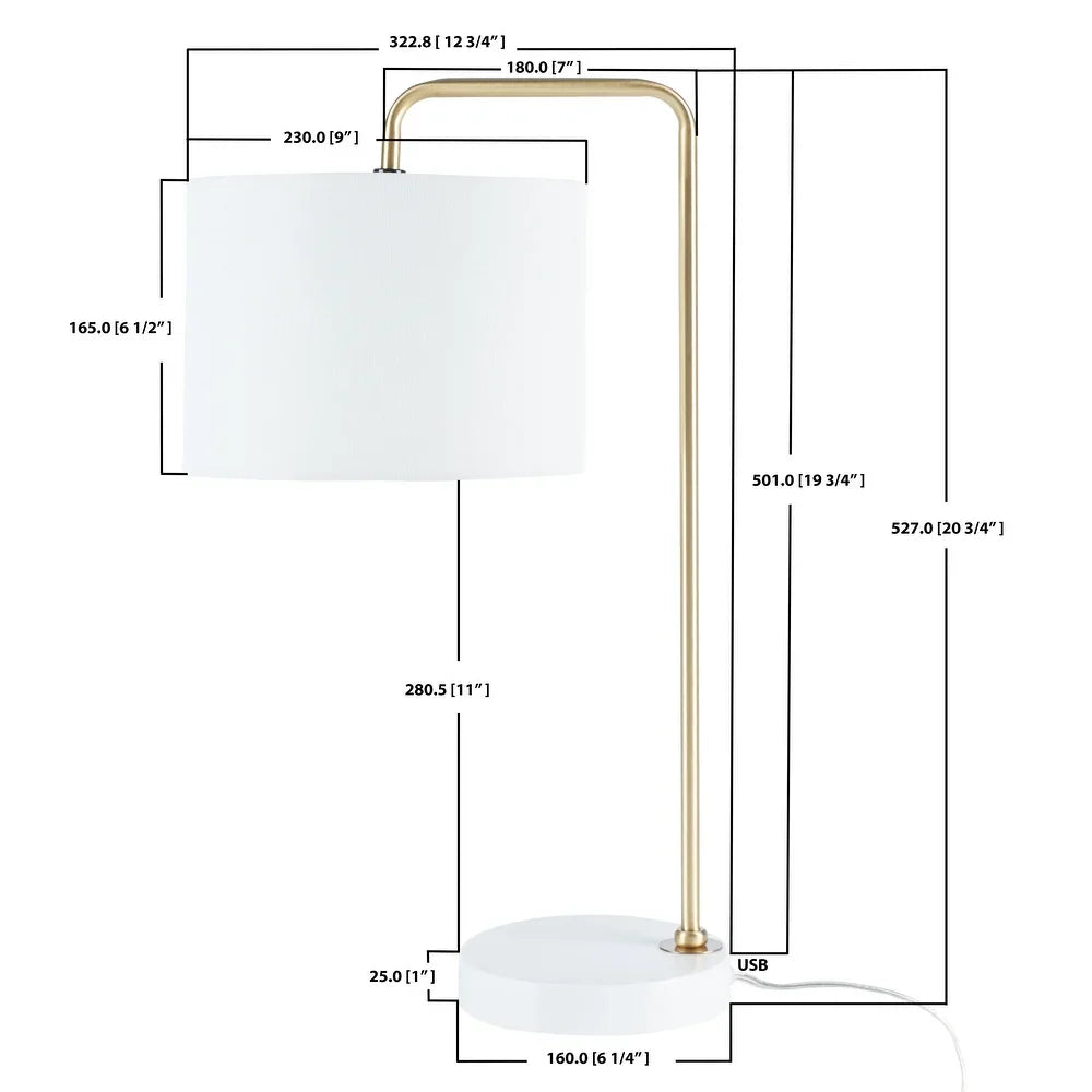 Lighting Felton 21" Table Lamp - 6" W x 8" D x 21" H