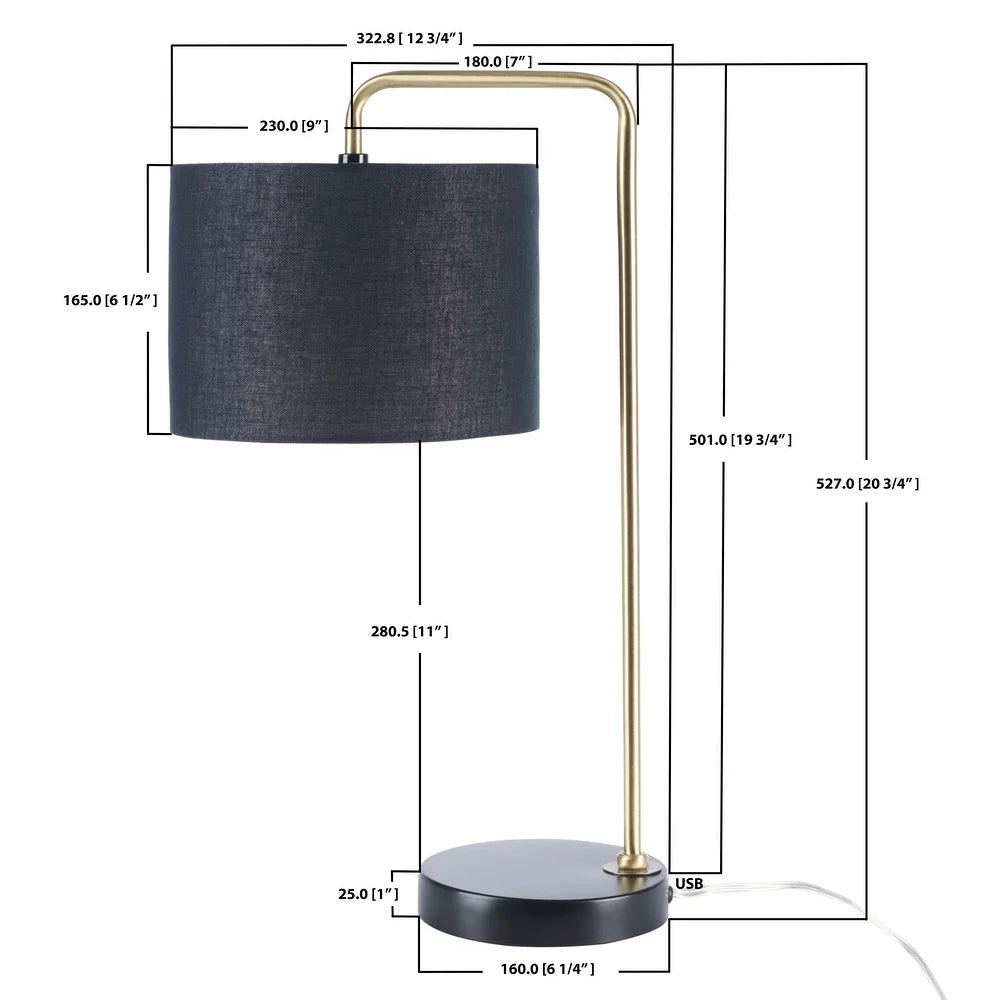 Lighting Felton 21" Table Lamp - 6" W x 8" D x 21" H