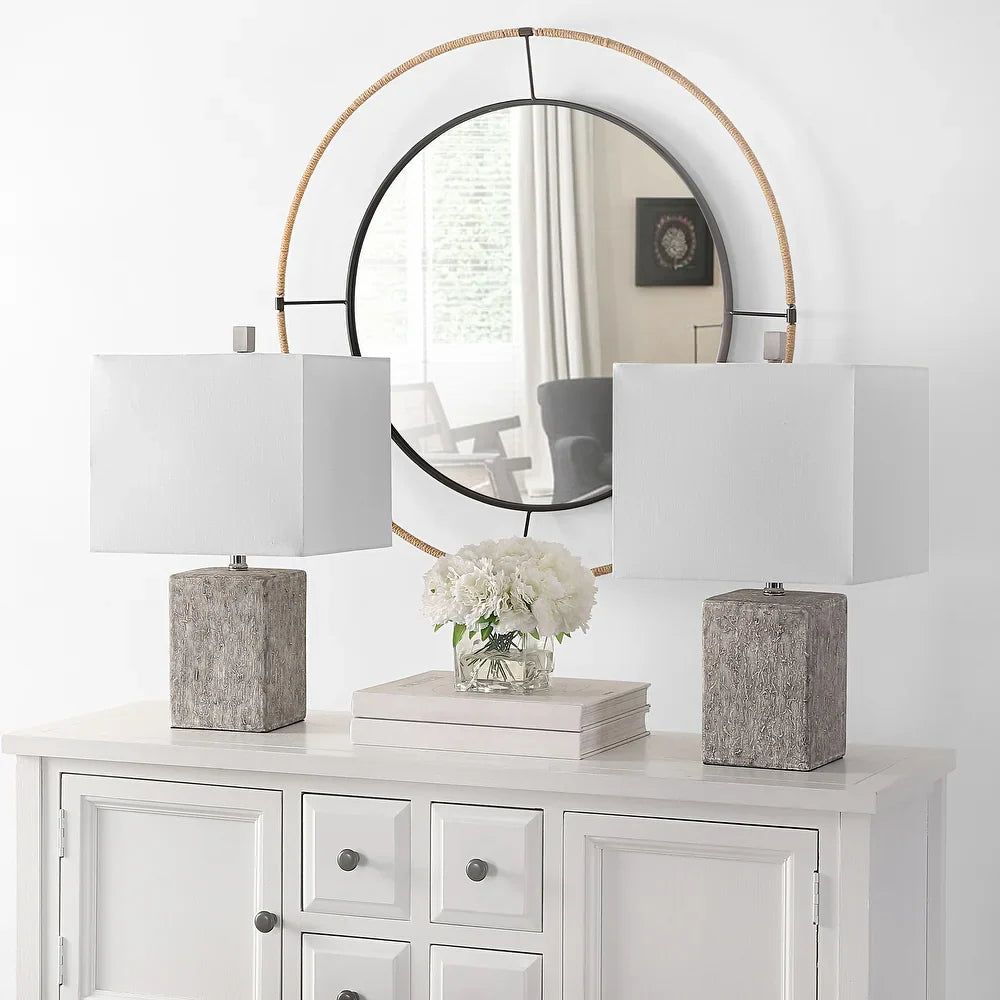 Lighting Jaxon 21-inch Ceramic LED Table Lamp (Set of 2) - 12" W x 12" L x 21" H