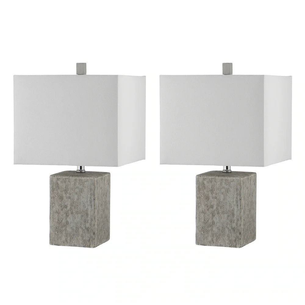 Lighting Jaxon 21-inch Ceramic LED Table Lamp (Set of 2) - 12" W x 12" L x 21" H