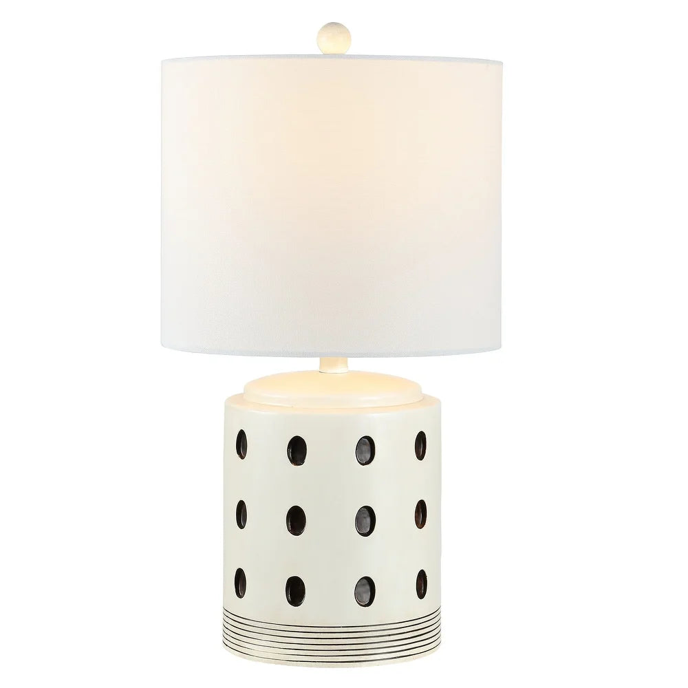 Lighting Lenis 22-inch Polka Dot LED Table Lamp - 12" W x 12" L x 22" H