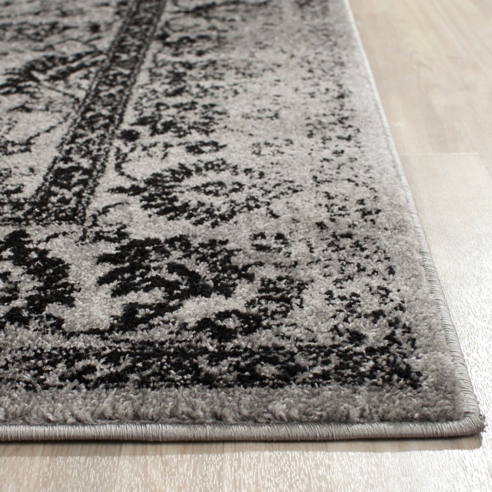 Vintage Distressed Grey/Gray / Black Area Rugs