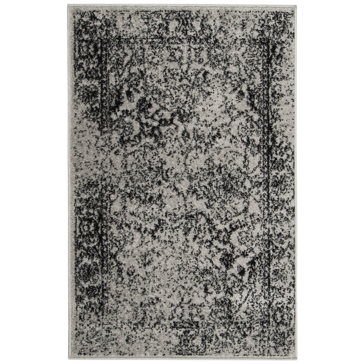 Vintage Distressed Grey/Gray / Black Area Rugs