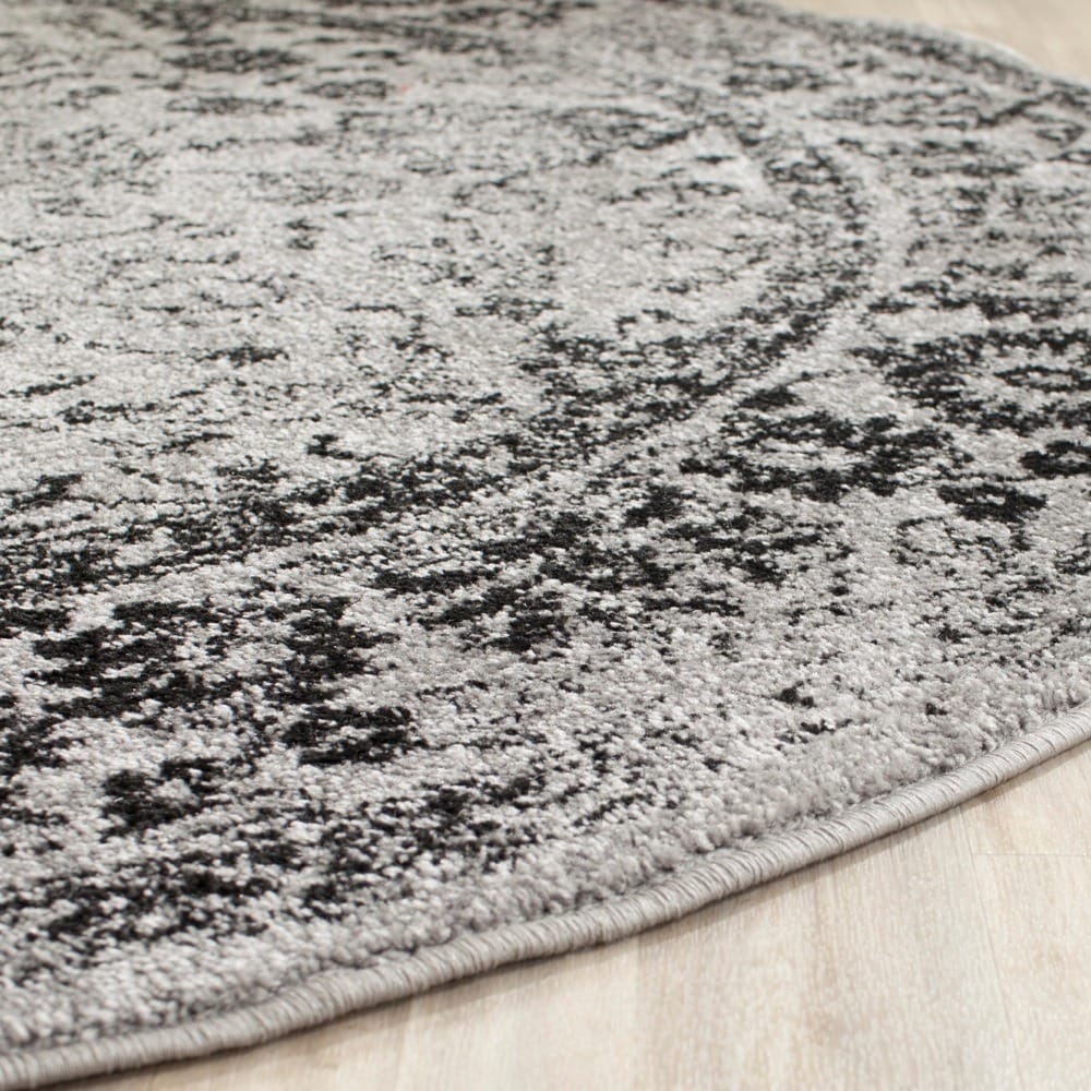 Vintage Distressed Grey/Gray / Black Area Rugs