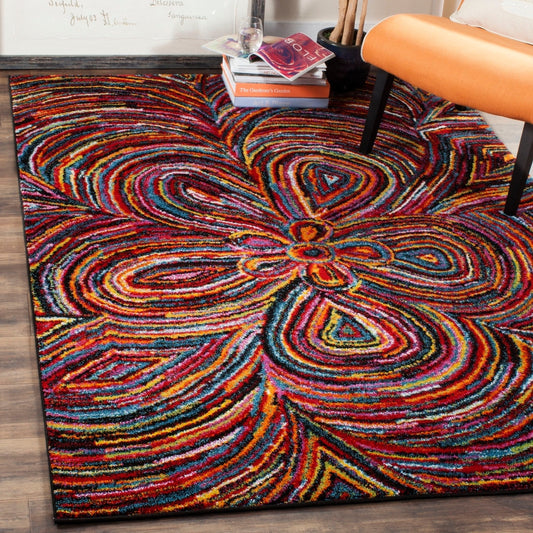 Abstract Multi-color Area Rugs