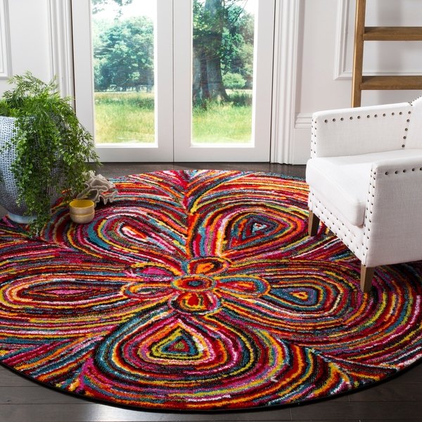 Abstract Multi-color Area Rugs