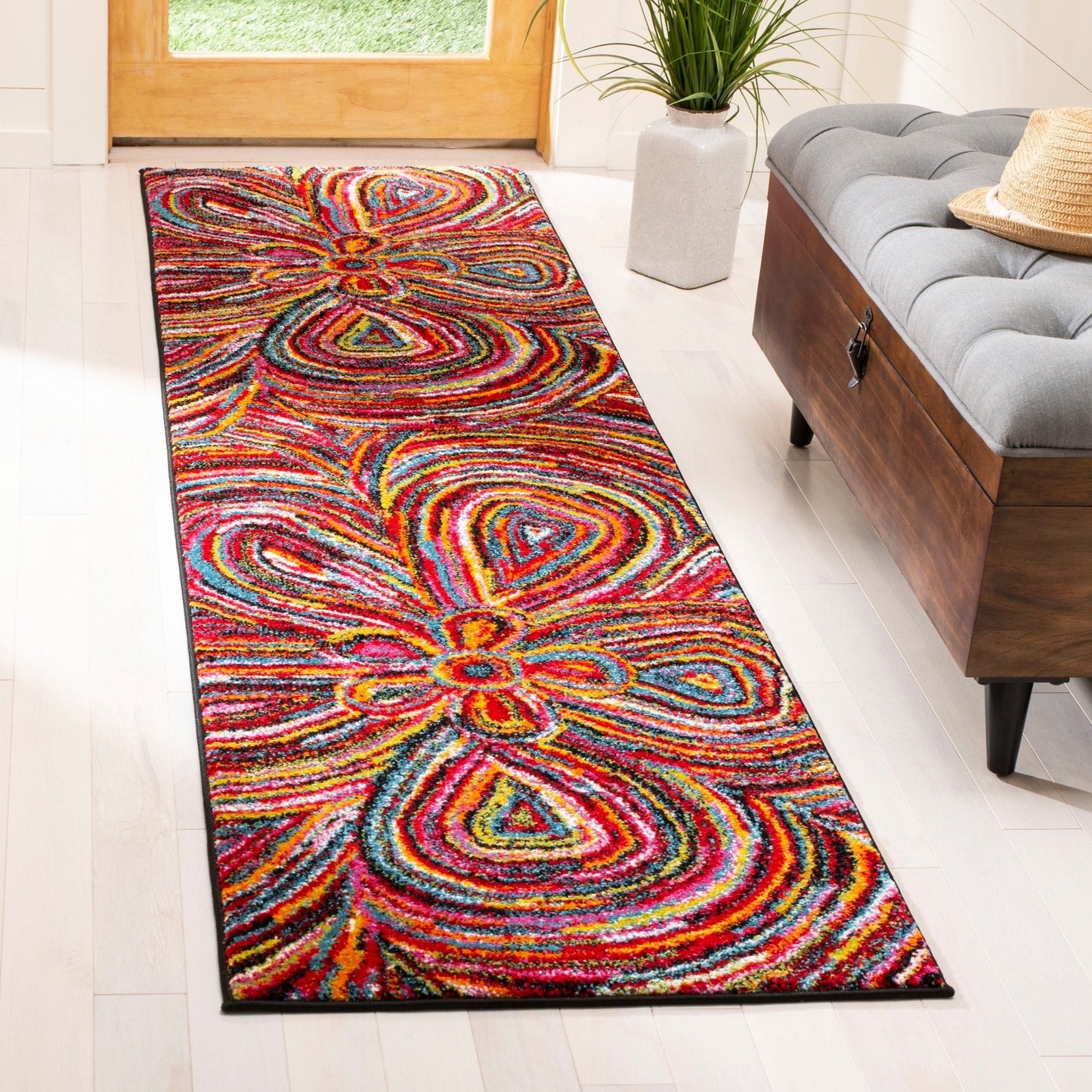 Abstract Multi-color Area Rugs