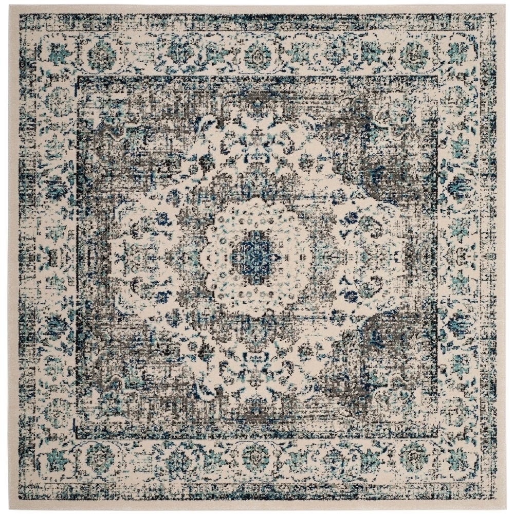 Vintage Grey/Ivory Area Rug