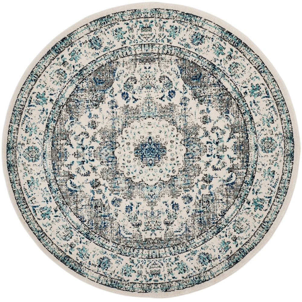 Vintage Grey/Ivory Area Rug