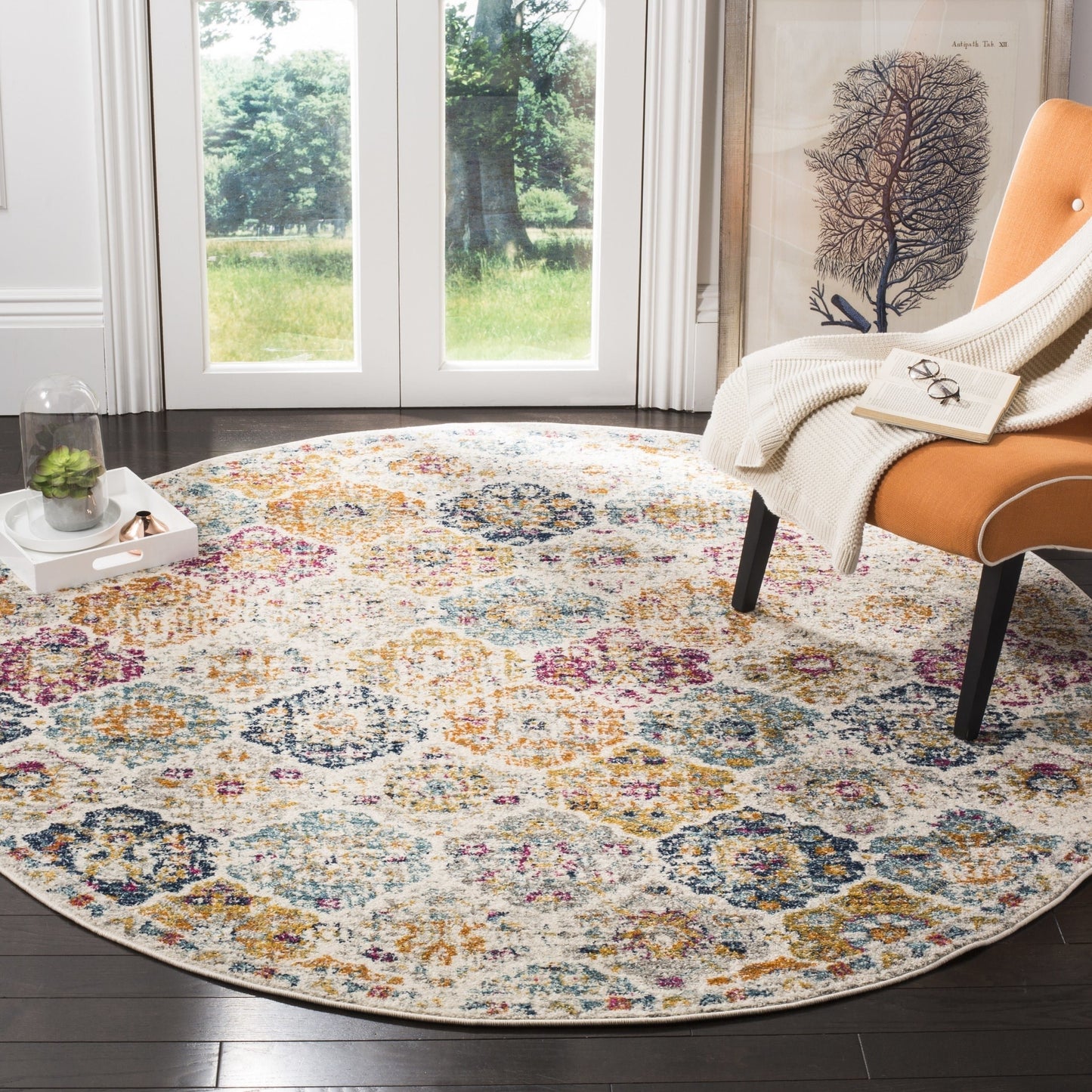 Vintage Cream/Multi-color Rugs